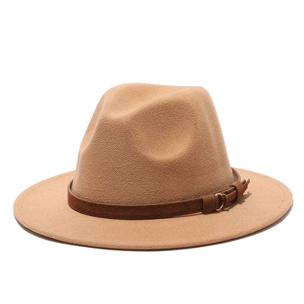 women men wool fedora hat with leather ribbon gentleman elegant lady winter autumn wide brim jazz panama sombrero cap hats, Blue;gray
women men wool fedora hat with leather ribbon gentleman elegant lady winter autumn wide brim jazz panama sombrero cap hats, Blue;gray