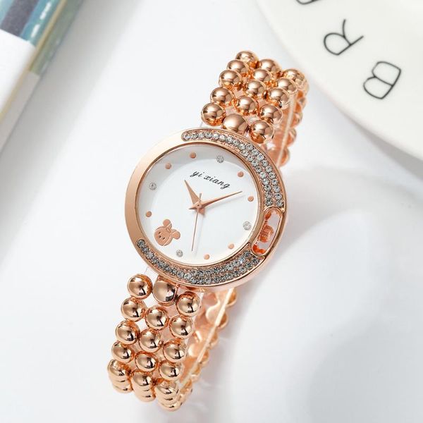 wristwatches 2021 women bracelet watches luxury fashion stainless steel quartz watch qualities ladies female chain clock, Slivery;brown
wristwatches 2021 women bracelet watches luxury fashion stainless steel quartz watch qualities ladies female chain clock, Slivery;brown