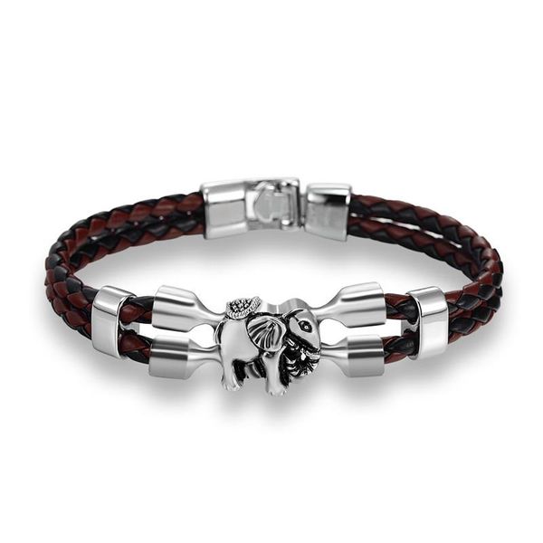 charm bracelets 2021 high quailty elephant bracelet men bangle genuine leather hand chain buckle friendship male female, Golden;silver
charm bracelets 2021 high quailty elephant bracelet men bangle genuine leather hand chain buckle friendship male female, Golden;silver