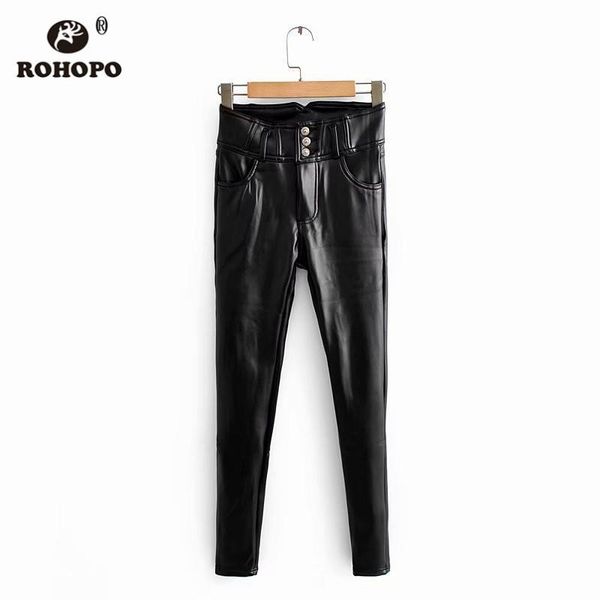 women's pants & capris rohopo high waist black faux letaher pant women fleece liner sheather full length moter pencil leather trousers, Black;white
women's pants & capris rohopo high waist black faux letaher pant women fleece liner sheather full length moter pencil leather trousers, Black;white