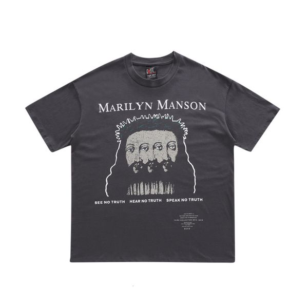 2021 spring/ summer new women's t-shirts washed and old men's short-sleeved shirts high street loose 100% cotton 8jn0, Black
2021 spring/ summer new women's t-shirts washed and old men's short-sleeved shirts high street loose 100% cotton 8jn0, Black