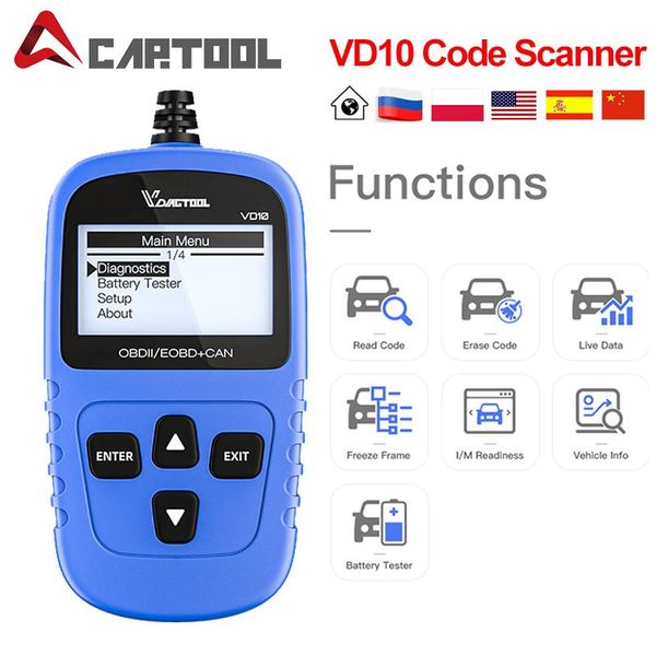 code readers & scan tools obd2 vd10 car scanner eobd diagnostic tool engine reader support datastream pk elm327 obd accessories
code readers & scan tools obd2 vd10 car scanner eobd diagnostic tool engine reader support datastream pk elm327 obd accessories