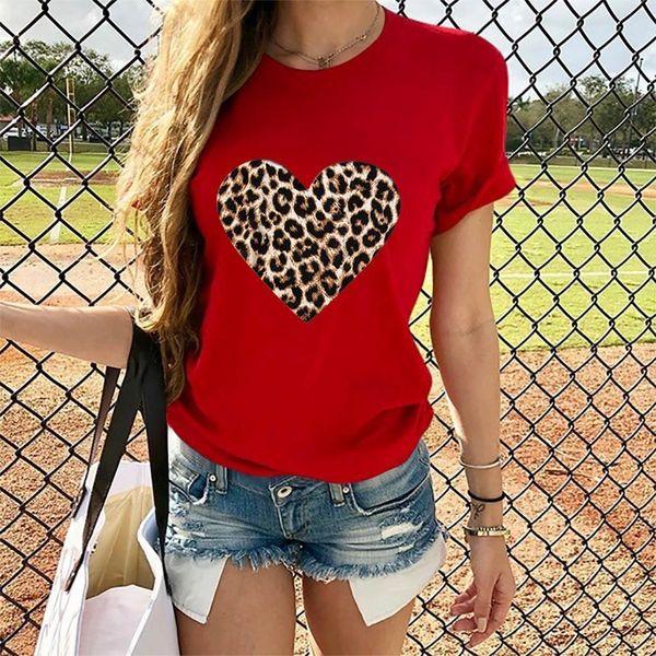 love heart t-shirt women summer leopard printed plus size short sleeve slim tee korean womens girls t shirt camiseta mujer, White
love heart t-shirt women summer leopard printed plus size short sleeve slim tee korean womens girls t shirt camiseta mujer, White