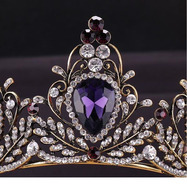 vintage wedding hair accessories purple rhinestone crystal crown bridal headdress queen crown bridal hair accessories qylmcf, Silver
vintage wedding hair accessories purple rhinestone crystal crown bridal headdress queen crown bridal hair accessories qylmcf, Silver
