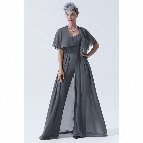 pantsuit / jumpsuit mother of the bride dress elegant & luxurious sweetheart neckline sweep / brush train chiffon lace short sleeve with ple, White;black
pantsuit / jumpsuit mother of the bride dress elegant & luxurious sweetheart neckline sweep / brush train chiffon lace short sleeve with ple, White;black