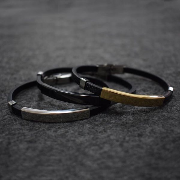 charm bracelets stainless steel leather men's bracelet luxury accessories combination hand-woven for men 21cm, Golden;silver
charm bracelets stainless steel leather men's bracelet luxury accessories combination hand-woven for men 21cm, Golden;silver