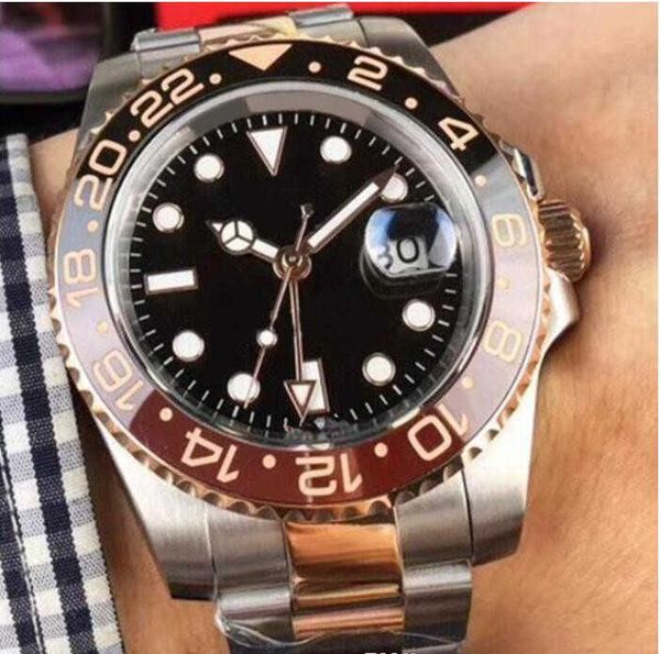 fashion new watch ceramic bezel stainless steel strap cerachrom black - brown bezel40mm automatic rose gold men watches, Slivery;brown
fashion new watch ceramic bezel stainless steel strap cerachrom black - brown bezel40mm automatic rose gold men watches, Slivery;brown