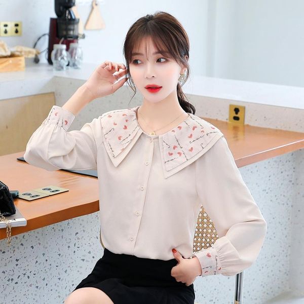 coigarsam french style full sleeve shirt womens new spring cute chiffon women shirts 6635, White
coigarsam french style full sleeve shirt womens new spring cute chiffon women shirts 6635, White
