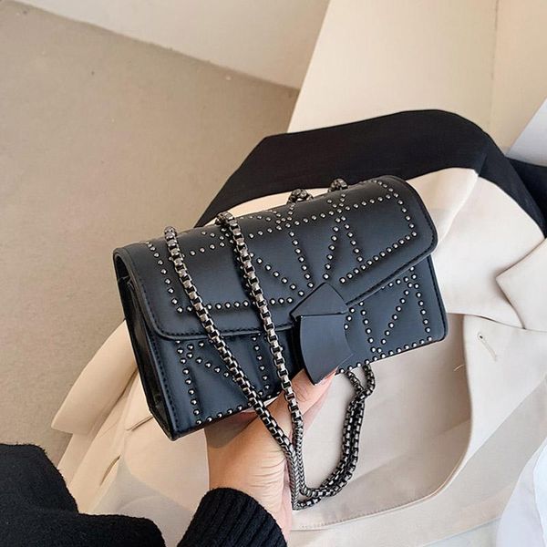 shoulder bags rivet decorated small square bag fashion designer chain messenger wallet handbag
shoulder bags rivet decorated small square bag fashion designer chain messenger wallet handbag