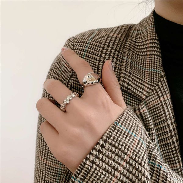 hbp korean geometric silver fashion temperament simple ring ins style men's and women's versatile set
hbp korean geometric silver fashion temperament simple ring ins style men's and women's versatile set