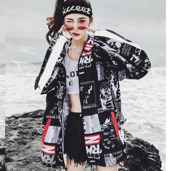 summer hip hop jacket fashion hooded sun protection jacket harajuku street dance vintage basic coats 210531, Black;brown
summer hip hop jacket fashion hooded sun protection jacket harajuku street dance vintage basic coats 210531, Black;brown