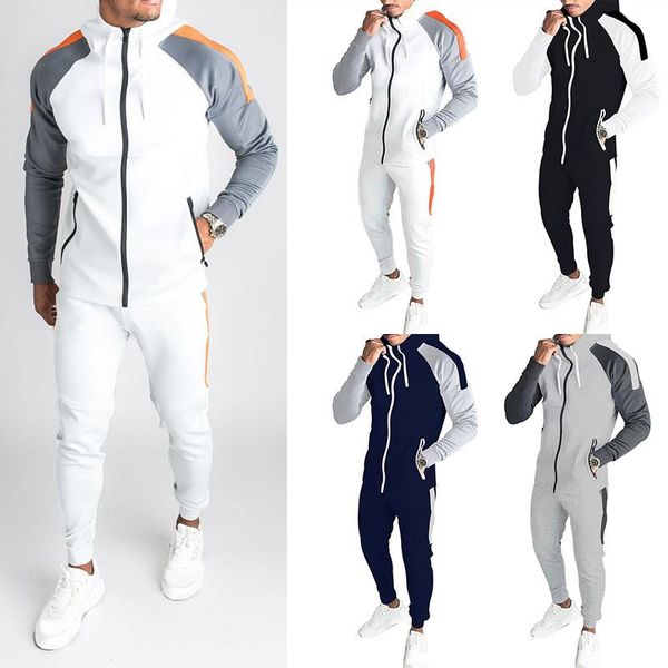 gym clothing 1pcs men's fashion casual slim cotton blended hip hop hoodie contrasting color sweatshirt sweatpants set s27, White;black
gym clothing 1pcs men's fashion casual slim cotton blended hip hop hoodie contrasting color sweatshirt sweatpants set s27, White;black