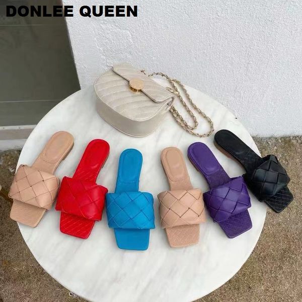 2021 new summer woven slippers women slip on slides fashion brand square toe flat casual flip flops beach slippers slide sandals, Black
2021 new summer woven slippers women slip on slides fashion brand square toe flat casual flip flops beach slippers slide sandals, Black