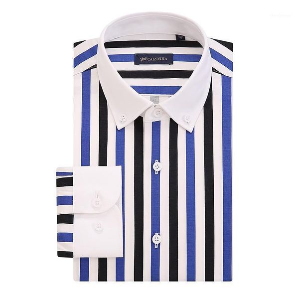 men's dress shirts contrast collar striped shirt long sleeve button down casual spring slim fit male business formal social, White;black
men's dress shirts contrast collar striped shirt long sleeve button down casual spring slim fit male business formal social, White;black