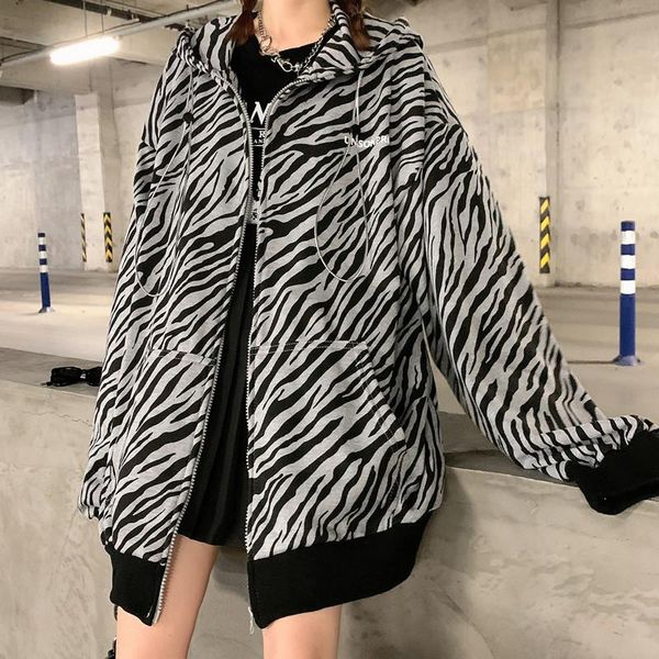 women's jackets women zebra-printed hooded drawstring coats fashion autumn clothes female outerwear ulzzang loose street style jacket, Black;brown
women's jackets women zebra-printed hooded drawstring coats fashion autumn clothes female outerwear ulzzang loose street style jacket, Black;brown