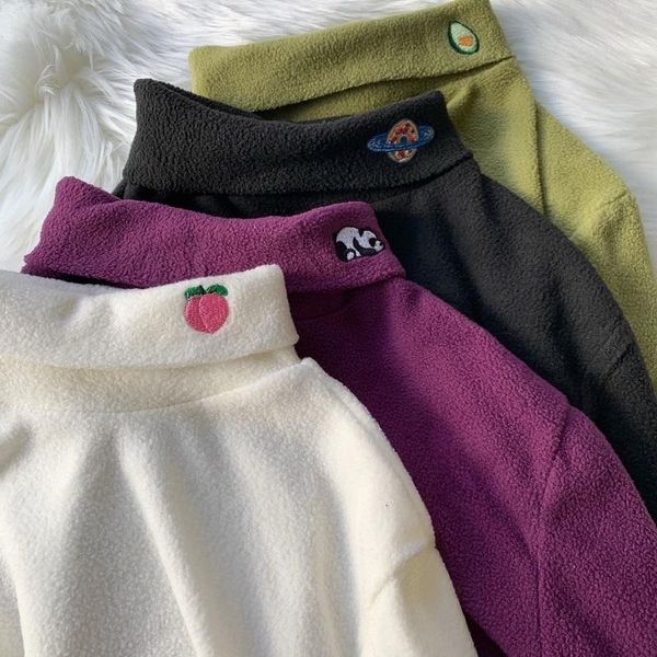 women's t-shirt half-high collar fashion cut embroidery women t-shirts female 2021 korean ulzzang cartoon print bottoming, White
women's t-shirt half-high collar fashion cut embroidery women t-shirts female 2021 korean ulzzang cartoon print bottoming, White