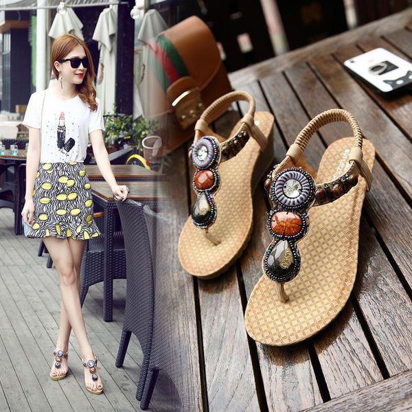 string bead rhinestone inlaid gladiator women sandals wedges ladies elegant fashion casual heels summer shoes footwear for girl, Black
string bead rhinestone inlaid gladiator women sandals wedges ladies elegant fashion casual heels summer shoes footwear for girl, Black