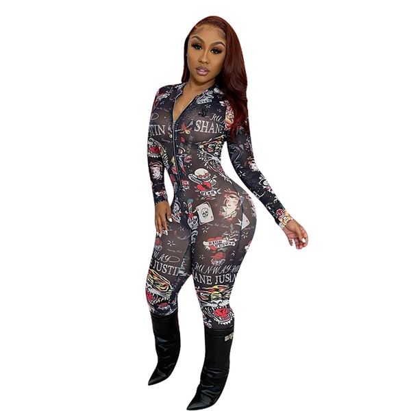 round neck cartoon letter print slim jumpsuit one piece outfits casual night club streetwear rave festival clothing, White
round neck cartoon letter print slim jumpsuit one piece outfits casual night club streetwear rave festival clothing, White