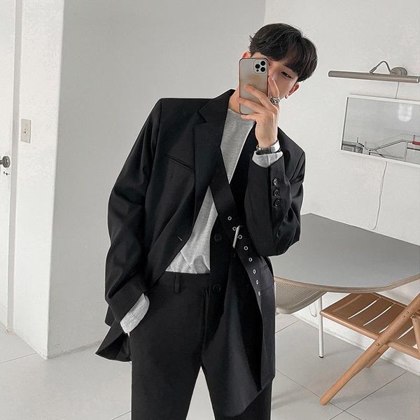 men's suits & blazers spring and autumn light mature style korean casual pure color advanced loose trend simple suit jacket, White;black
men's suits & blazers spring and autumn light mature style korean casual pure color advanced loose trend simple suit jacket, White;black