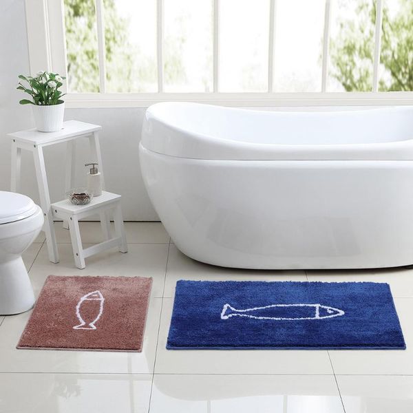 bath mats simple fish cartoon flocking carpet, bathroom fast absorbent non-slip floor mat, home bedroom living room door mat
bath mats simple fish cartoon flocking carpet, bathroom fast absorbent non-slip floor mat, home bedroom living room door mat