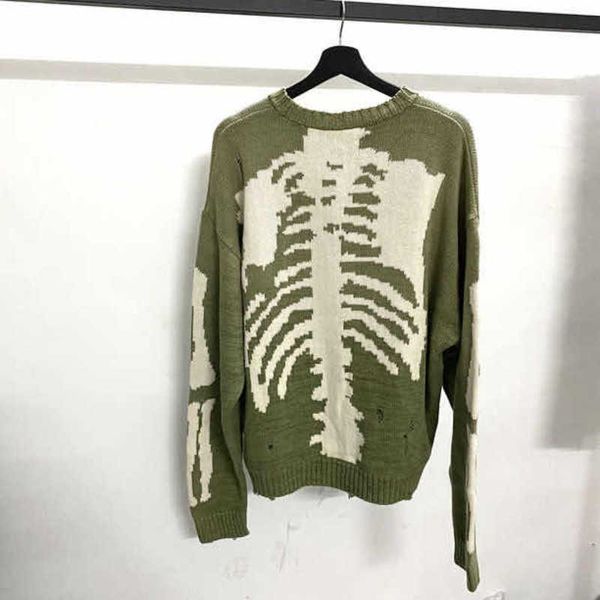 y2k skeleton bone printing sweater men woman harajuku green loose high street damage hole vintage knit sweater male pullovers 211014, White;black
y2k skeleton bone printing sweater men woman harajuku green loose high street damage hole vintage knit sweater male pullovers 211014, White;black