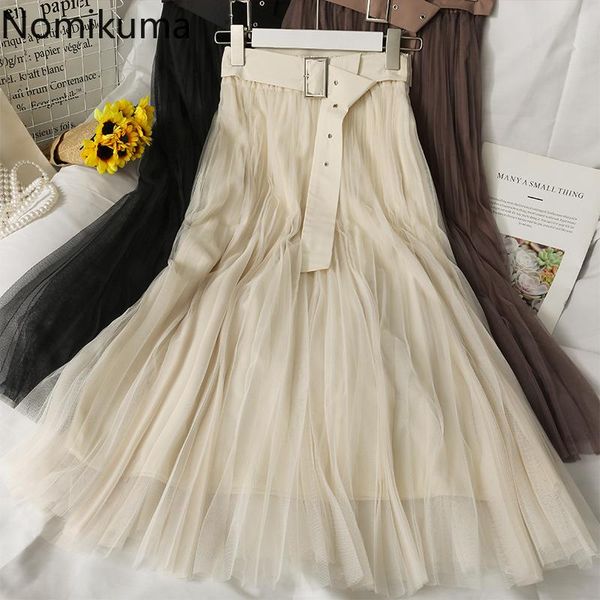 skirts nomikuma korean belt high waist elegant woman mesh pleated a-line mid-calf skirt 2021 summer faldas de mujer 6h020, Black
skirts nomikuma korean belt high waist elegant woman mesh pleated a-line mid-calf skirt 2021 summer faldas de mujer 6h020, Black