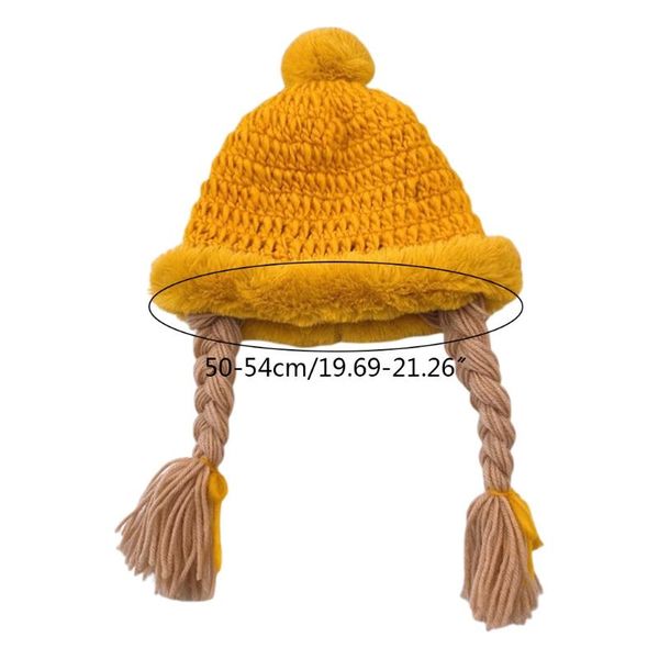 caps & hats warm soft plush ball pompom kid handmade knitted cap with braids wigs hat bonnet drop, Yellow
caps & hats warm soft plush ball pompom kid handmade knitted cap with braids wigs hat bonnet drop, Yellow