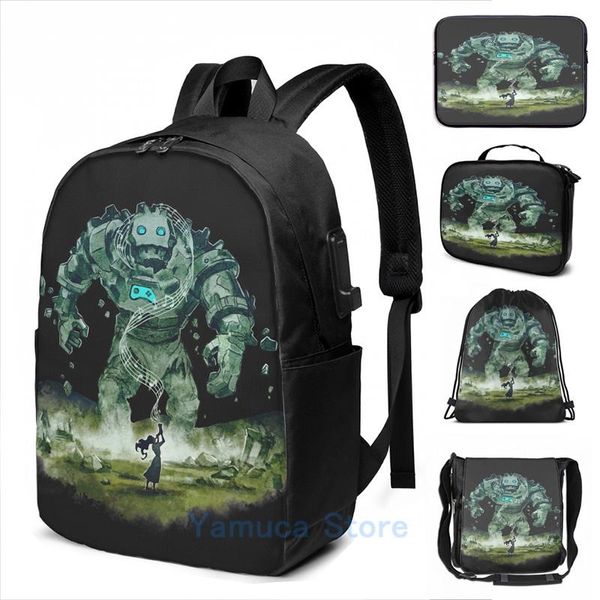 backpack funny graphic print call of the colossus dark usb charge men school bags women bag travel laptop
backpack funny graphic print call of the colossus dark usb charge men school bags women bag travel laptop