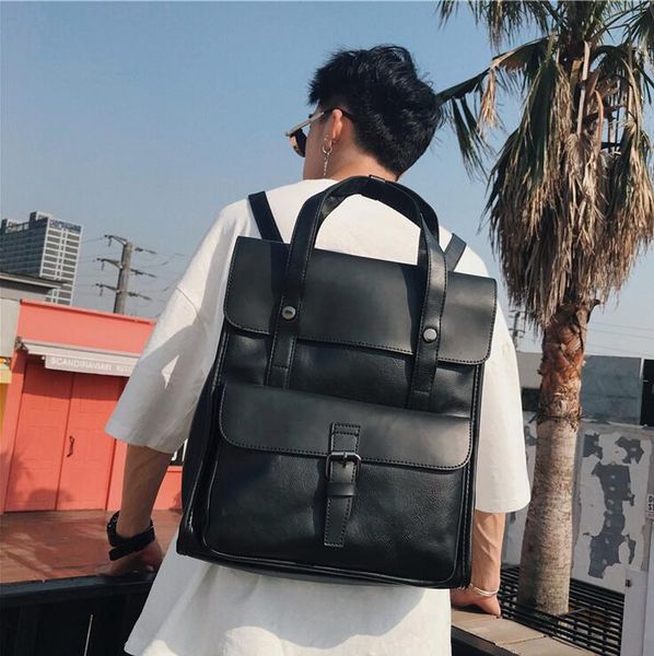 factory wholesale men brand shoulder bag retro color matching leathers handbag street trend black fashion student backpack outdoor leisure l
factory wholesale men brand shoulder bag retro color matching leathers handbag street trend black fashion student backpack outdoor leisure l