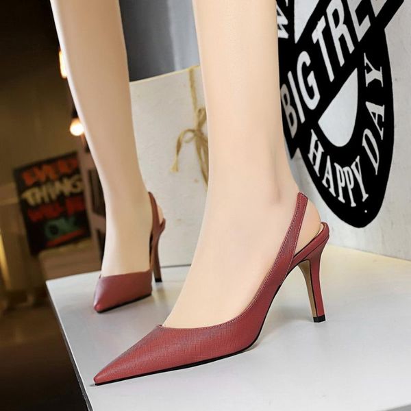dress shoes fashion women high heels pointed toe thin heeled ladies elegant slingbacks spring summer female pumps, Black
dress shoes fashion women high heels pointed toe thin heeled ladies elegant slingbacks spring summer female pumps, Black