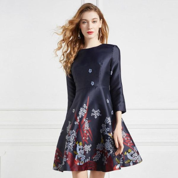 casual dresses office print runway ladies floral dress a line spring autumn clothing party women vintage christmas slim empire, Black;gray
casual dresses office print runway ladies floral dress a line spring autumn clothing party women vintage christmas slim empire, Black;gray