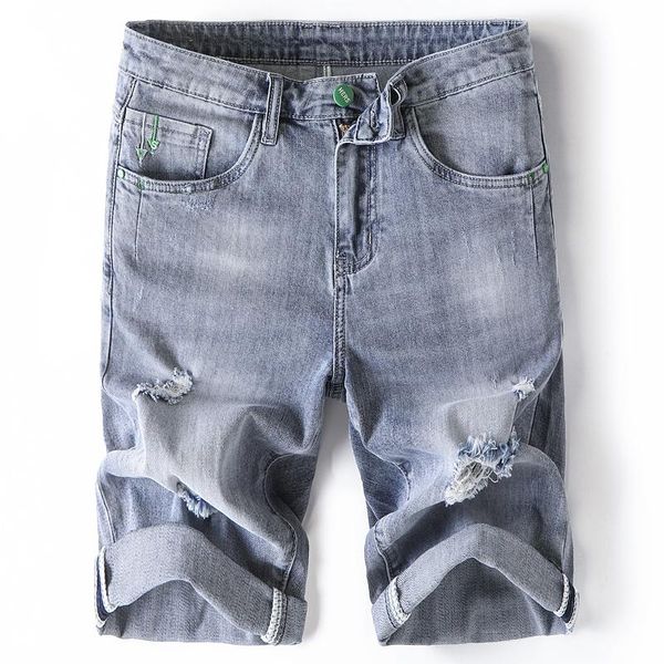 men's jeans 2021 summer light blue korean business fashion slim stretch loose denim shorts male trendy brand casual pants
men's jeans 2021 summer light blue korean business fashion slim stretch loose denim shorts male trendy brand casual pants