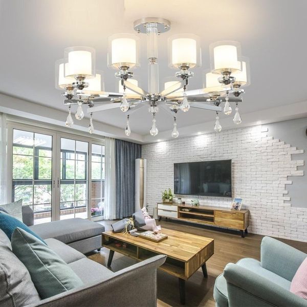 chandeliers modern chandelier lighting chrome lamp luxury for living room bedroom 110v-220v crystal
chandeliers modern chandelier lighting chrome lamp luxury for living room bedroom 110v-220v crystal