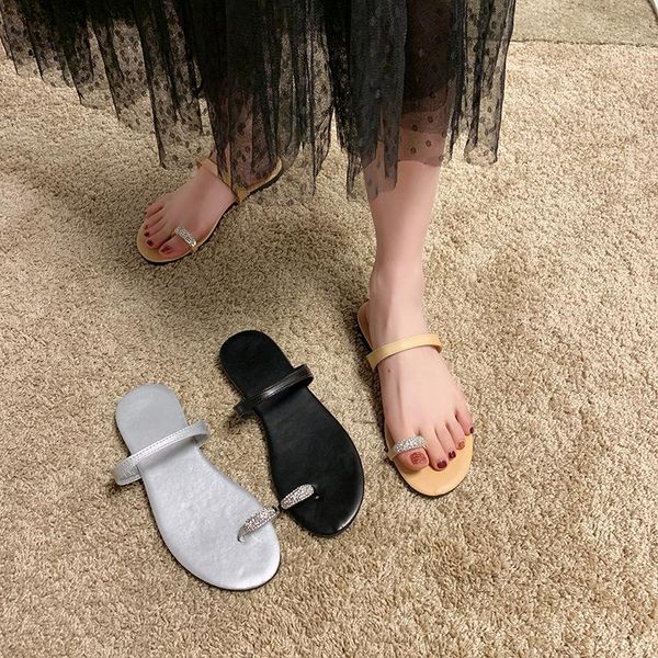 2021 toe all-match flat bottom slippers female fashion sandals and slippers female wear, Black
2021 toe all-match flat bottom slippers female fashion sandals and slippers female wear, Black