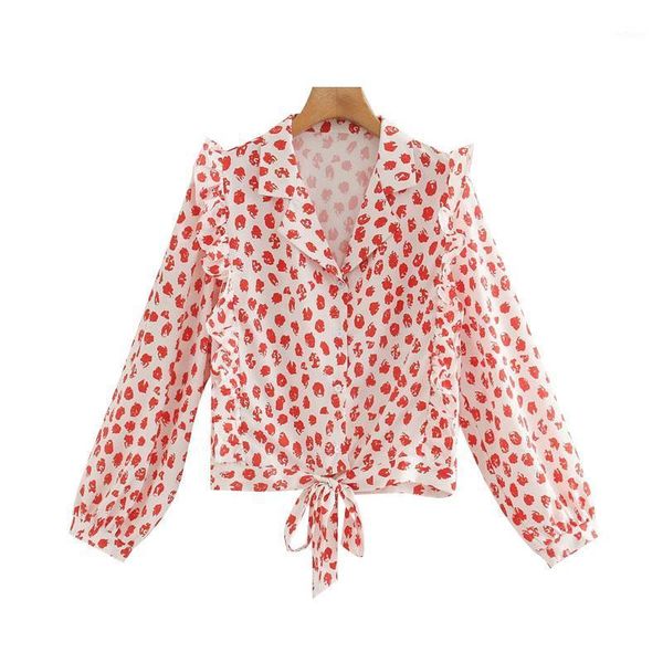 women 2002 fashion with bow tied print ruffled blouses vintage long sleeve button-up female shirts blusas chic women's &, White
women 2002 fashion with bow tied print ruffled blouses vintage long sleeve button-up female shirts blusas chic women's &, White