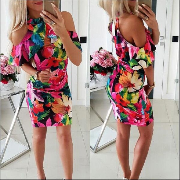 women dress for summer 2021 fashion print halter short sleeve off shoulder mini dress female package hip summer new dress, Black;gray
women dress for summer 2021 fashion print halter short sleeve off shoulder mini dress female package hip summer new dress, Black;gray