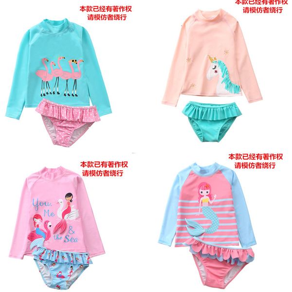 flamingo 2019 children's female pineapple split swimsuit, White;black
flamingo 2019 children's female pineapple split swimsuit, White;black