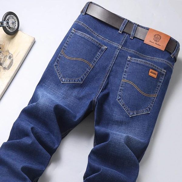 men's jeans brand 2021 business classic casual fashion denim overalls slim men trousers, Blue
men's jeans brand 2021 business classic casual fashion denim overalls slim men trousers, Blue