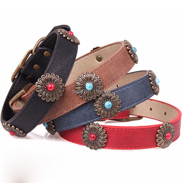 dog collars & leashes 600pcs/lot vintage bronze daisy pu leather cat collar necklace pet accessories
dog collars & leashes 600pcs/lot vintage bronze daisy pu leather cat collar necklace pet accessories