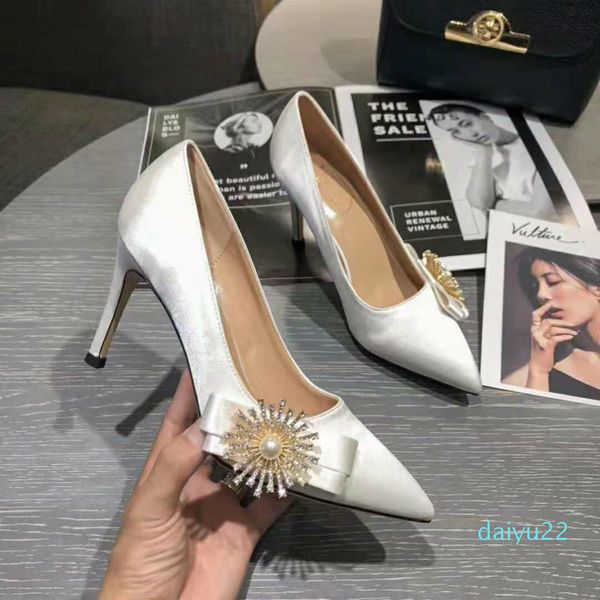 fashion- womens 4 colors silk designer brand heels pump dress luxury women ladies shoes, Black
fashion- womens 4 colors silk designer brand heels pump dress luxury women ladies shoes, Black