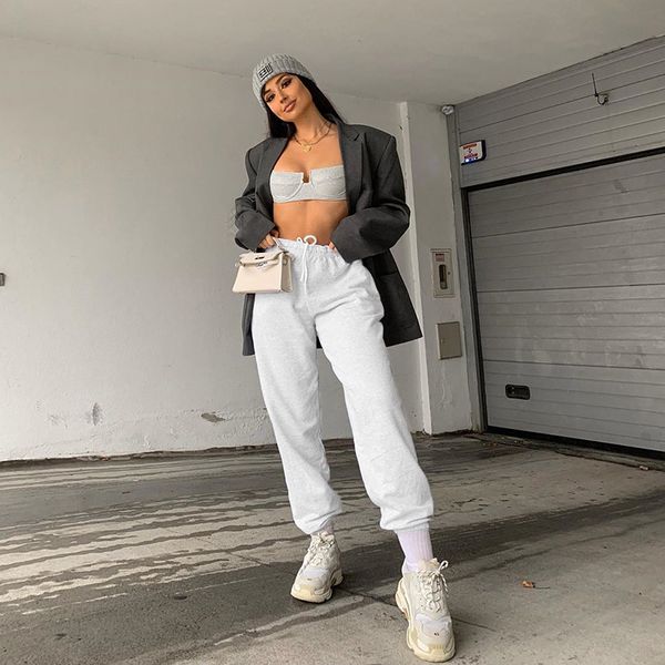 black white casual thick sweatpants women elastic high waist trousers ladies skinny pants pockets korean streetwear
black white casual thick sweatpants women elastic high waist trousers ladies skinny pants pockets korean streetwear