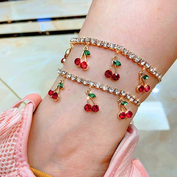 anklets flatfoosie red cherry crystal anklet bracelet for women bling rhinestone summer beach sandals barefoot foot jewelry, Red;blue
anklets flatfoosie red cherry crystal anklet bracelet for women bling rhinestone summer beach sandals barefoot foot jewelry, Red;blue