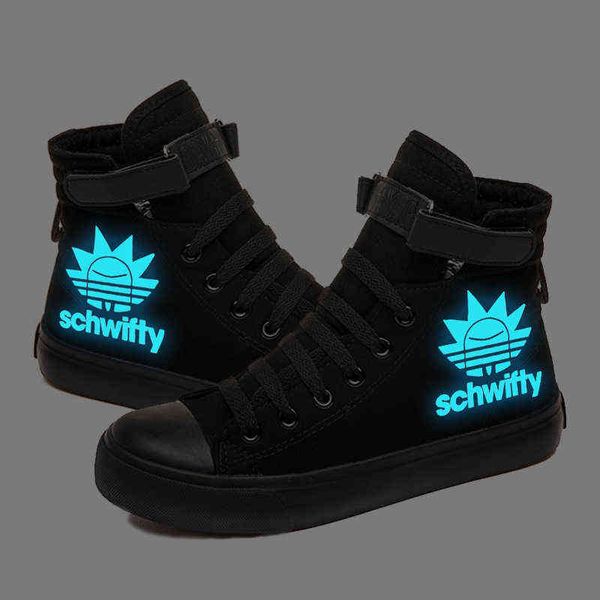 blue luminous velcro shoes rick & morty and modi high canvas couple, Black;white
blue luminous velcro shoes rick & morty and modi high canvas couple, Black;white