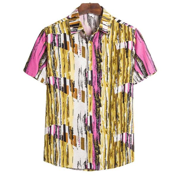 men's casual shirts men short sleeve abstract striped print shirt holiday beach button-up loose summer fashion clothing 2021, White;black
men's casual shirts men short sleeve abstract striped print shirt holiday beach button-up loose summer fashion clothing 2021, White;black