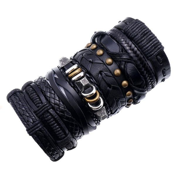 bangle jessingshow vintage multiple charm bracelets set for men women fashion wristbands leather bracelet bangles jewelry 2021 gift, Black
bangle jessingshow vintage multiple charm bracelets set for men women fashion wristbands leather bracelet bangles jewelry 2021 gift, Black