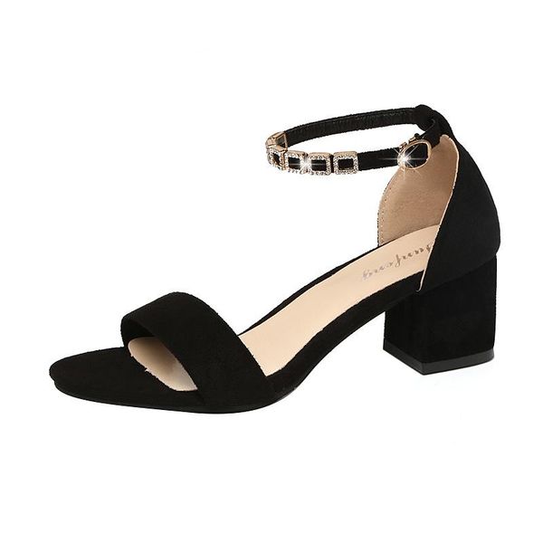 sandals summer student women 2021 open toe thick heels sandales ladies shoes closed buckle band sandalias big size, Black
sandals summer student women 2021 open toe thick heels sandales ladies shoes closed buckle band sandalias big size, Black
