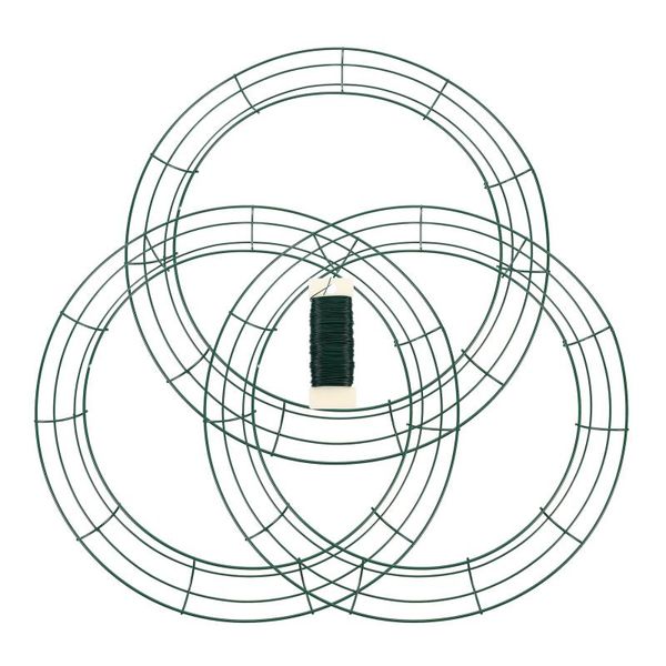 decorative flowers & wreaths 3pcs diy green wire round wreath rings frame with 1 roll
decorative flowers & wreaths 3pcs diy green wire round wreath rings frame with 1 roll