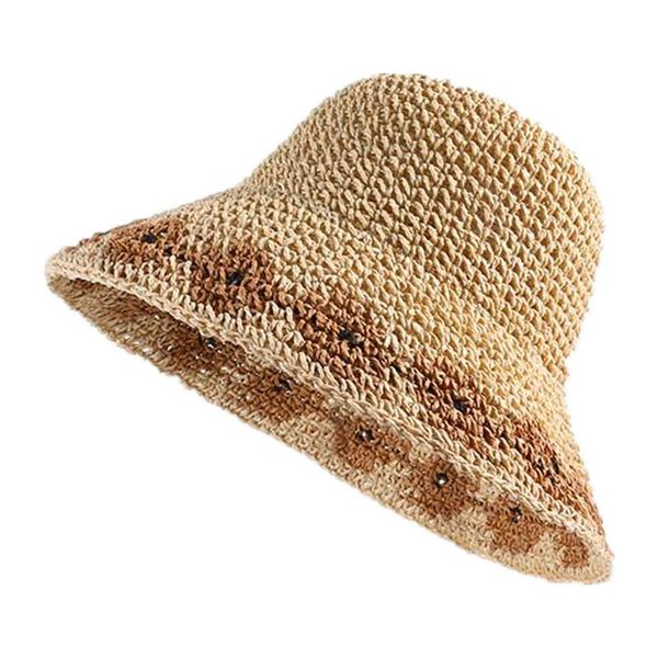 wide brim hats 2021 flower straw hat foldable sun outdoor travel for girl and women 07, Blue;gray
wide brim hats 2021 flower straw hat foldable sun outdoor travel for girl and women 07, Blue;gray