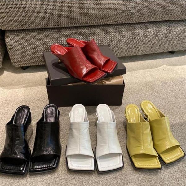 slippers genuine leather designer shoes women summer kitten heel mules open square toe high slides beach, Black
slippers genuine leather designer shoes women summer kitten heel mules open square toe high slides beach, Black