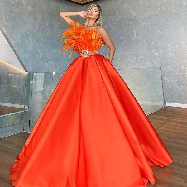 party dresses orange prom dress ball gown sweetheart african black girl formal evening gowns with feather satin vestidos de part, White;black
party dresses orange prom dress ball gown sweetheart african black girl formal evening gowns with feather satin vestidos de part, White;black